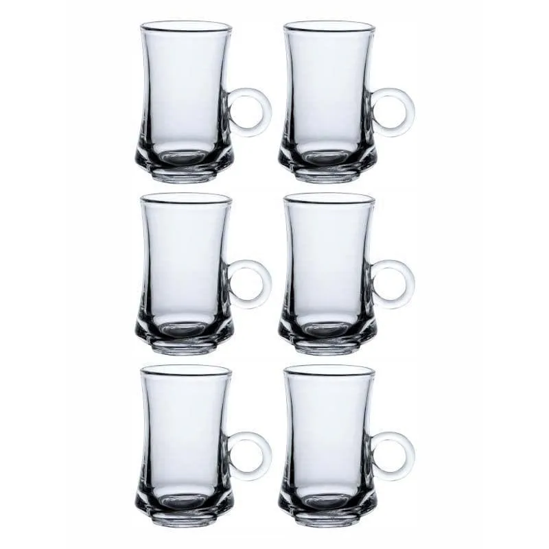 Enirva Glass Tea Cup (105 mL Each) - Set of Six media 4