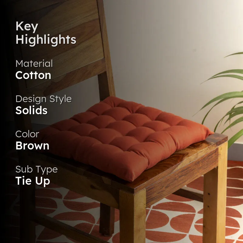 Rowan Chair Pad (Terracotta Brown) - Set Of Three media 2