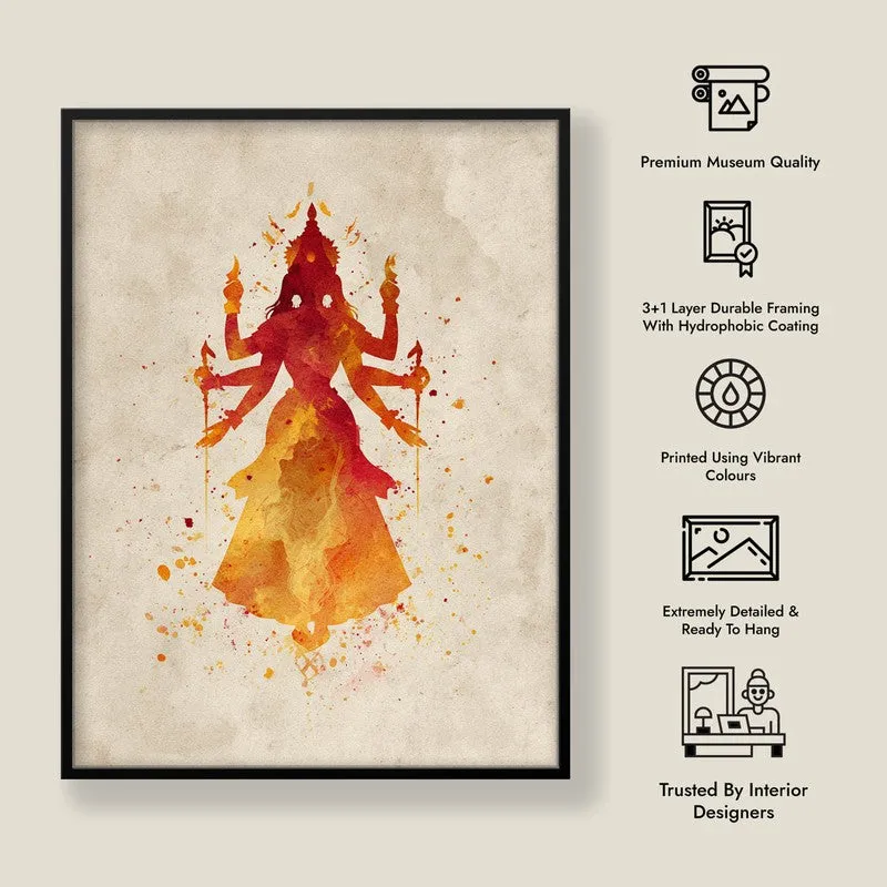 Shakti Swarupa Durga Maa Archival Paper Wall Art media 8