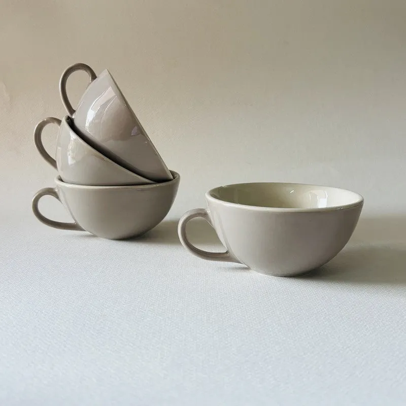 Nova Ceramic Tea Cup (240 mL Each) - Set Of Four media 4