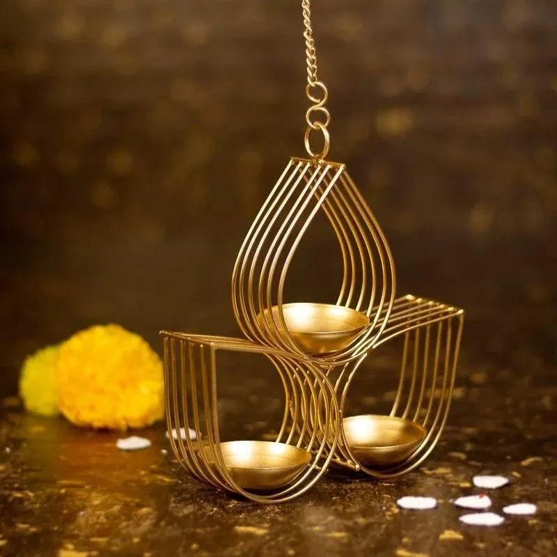 Three Eye Hanging Tealight Holder media 5