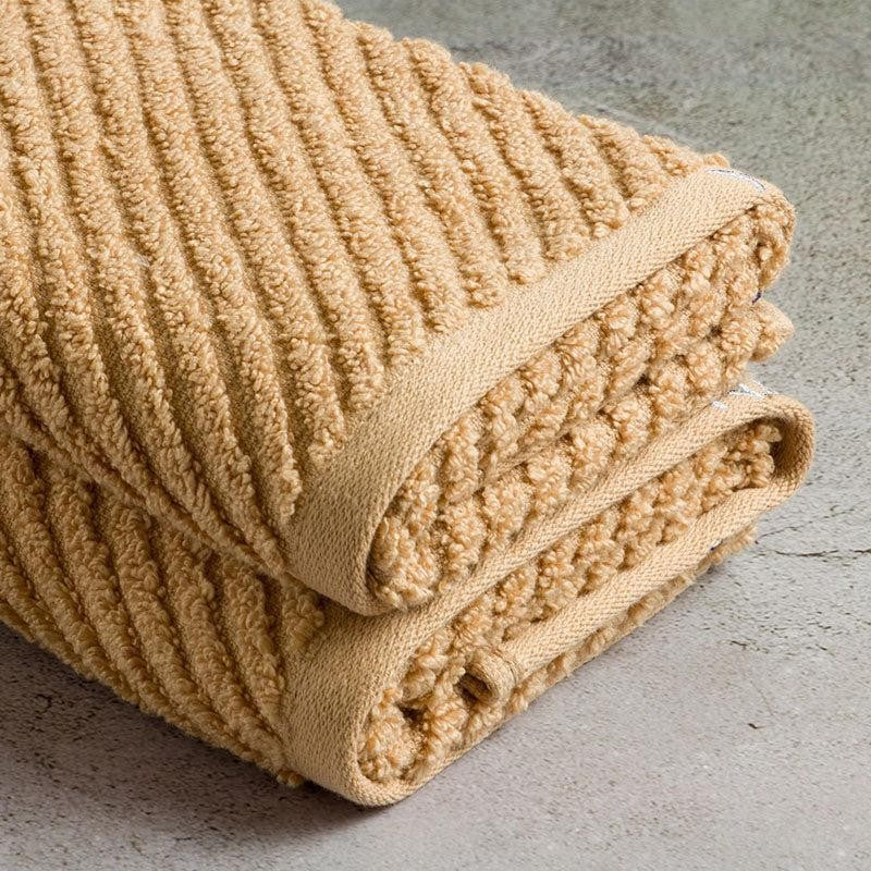 Nautica Riviera Soft Cotton Hand Towel (Light Tan) - Set Of Two media 5