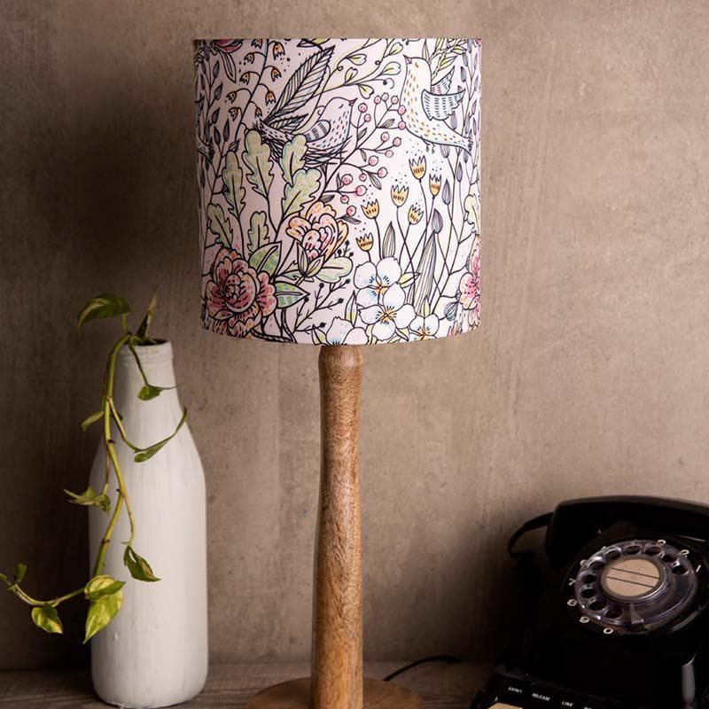 Nestled In Nature Fabric Table Lamp - Multicolor media 3