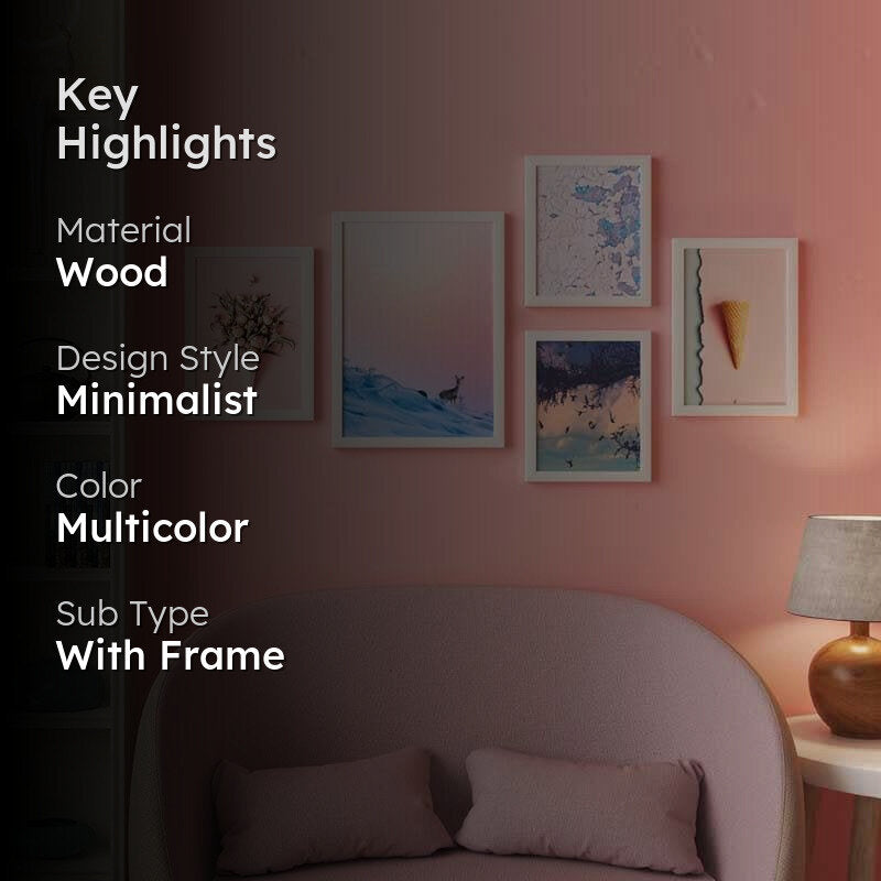 Harmonious Hues Wall Art - Set Of Five media 2