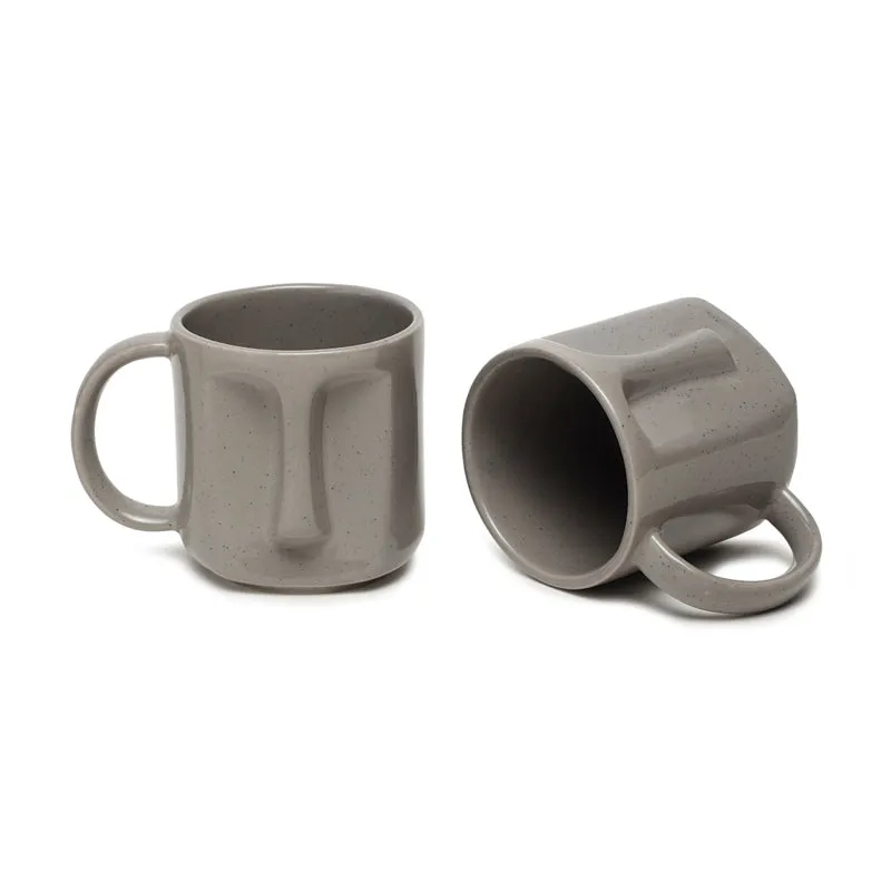 Cuppa Stoneware Coffee Mug (420 mL Each,Grey) - Set Of Two media 4