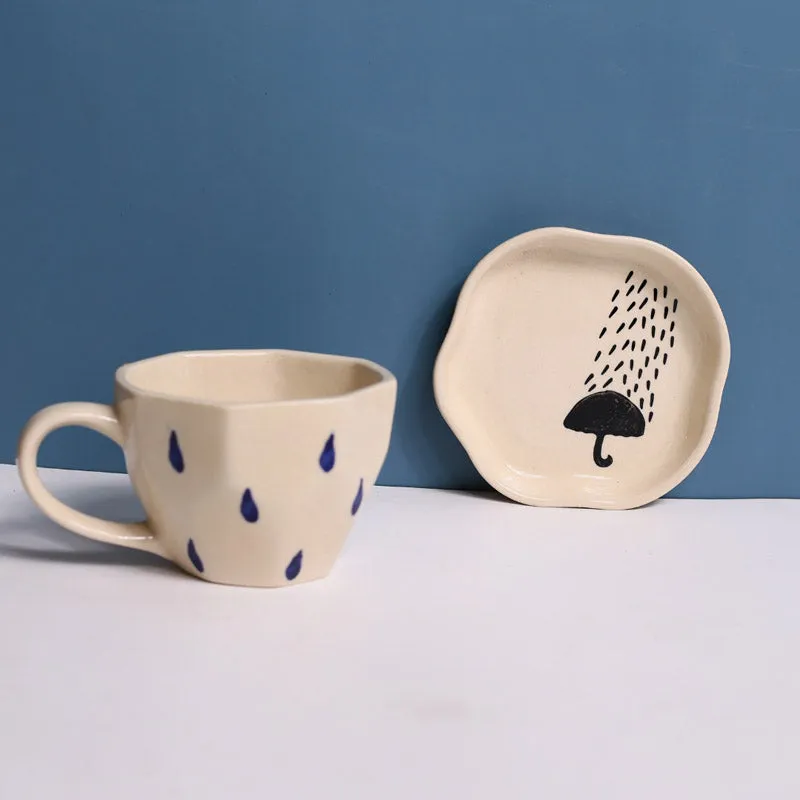On A Rainy Day Cup & Saucer (200 ML) - Two Piece Set media 4
