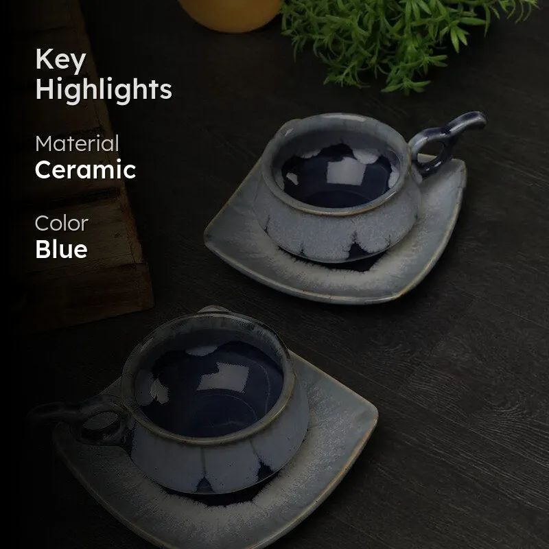 Halmi Handmade Cup & Saucer - 240 ML media 2