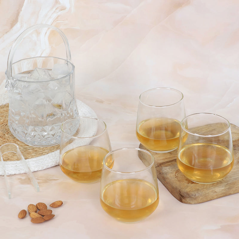 Ember 1000 ML Ice Bucket With 350 ML Glass And Tong - Six Piece Set media 5