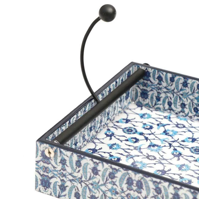 Indigo Florets Tissue Holder media 4