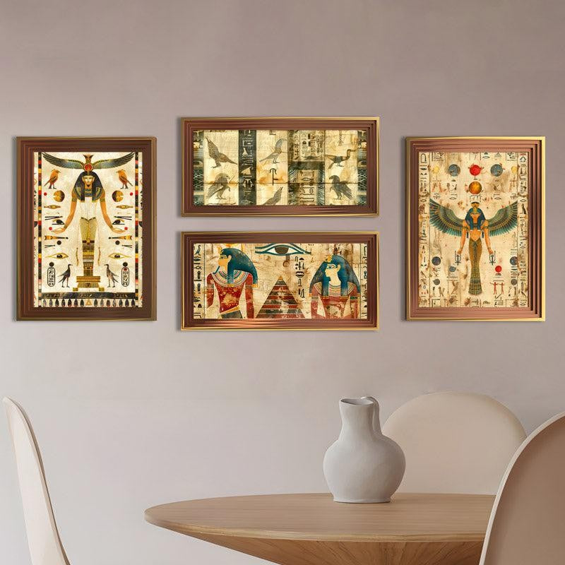 Egyptian Gala Wall Art - Set of Four media 6