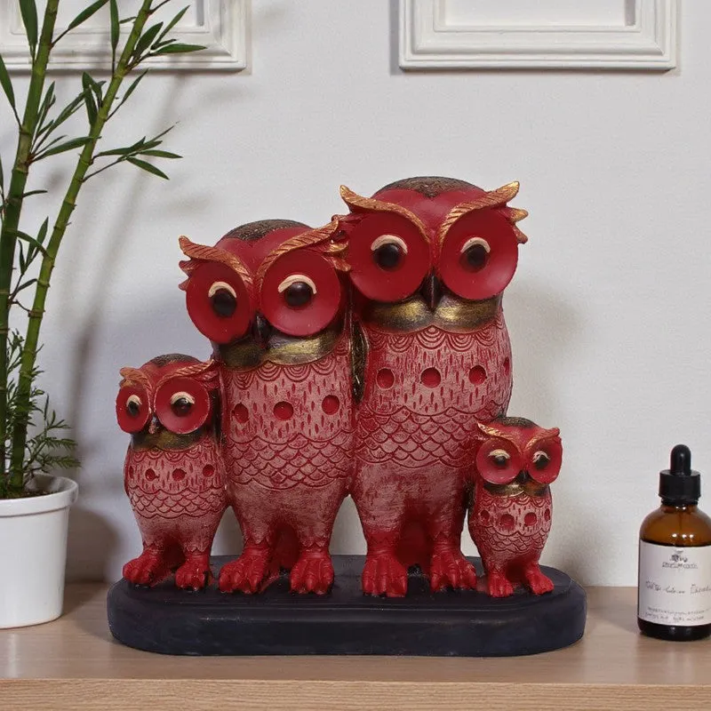 Owl Vigil Polyresin Showpiece media 1
