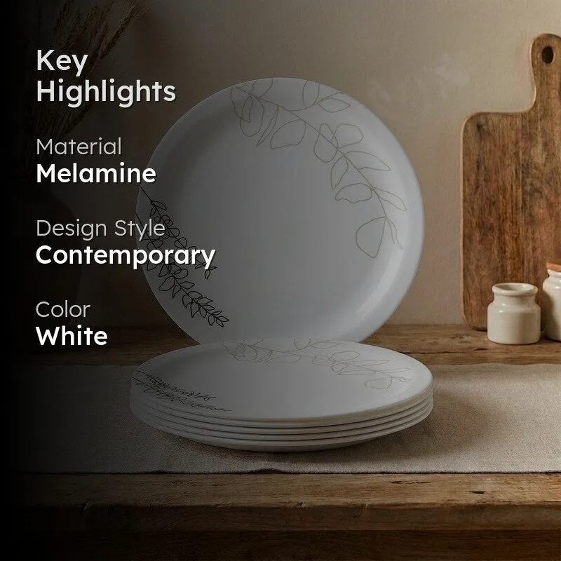Breeza Melamine Dinner Plates (Small) - Set of Six media 2