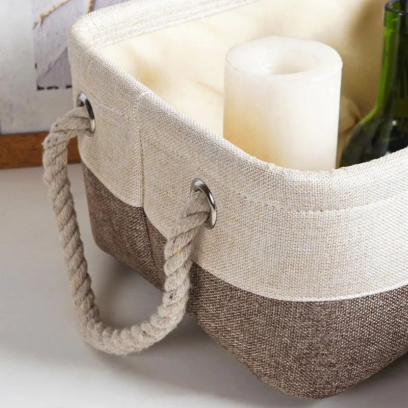 Mono Bask Fabric Storage Basket - Set Of Three media 6
