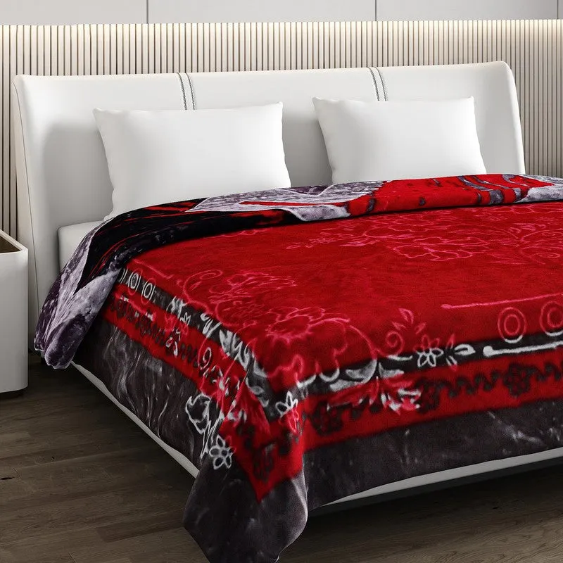 Monte Carlo Crimson Cascade Blanket - 850 GSM media 5