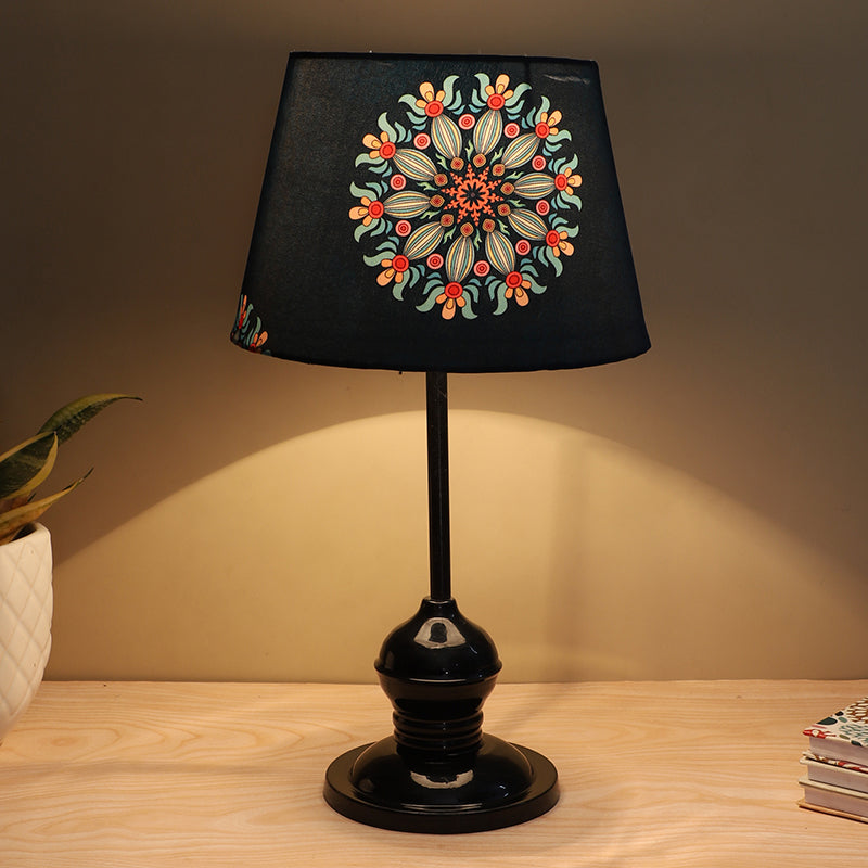 Toile Griff Printed Metal Table Lamp - Multicolor