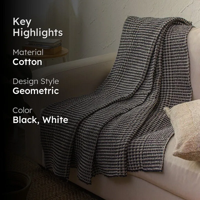 Karakoram Throw - Black & White media 2