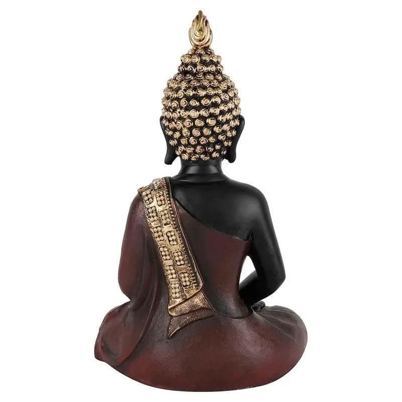Buddha In Meditation Statue- Brown media 4