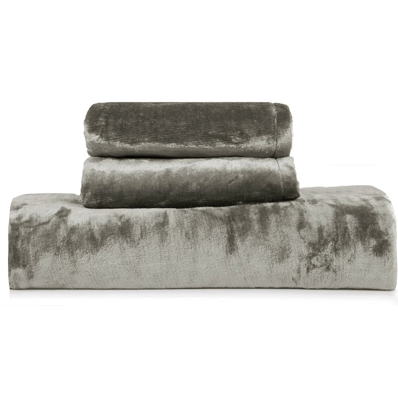 Casselle  Velvet Bedsheet (Light Grey) - 300 GSM media 10