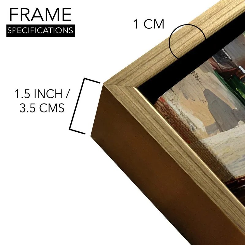 Chromatic Coast Canvas Wall Painting With Frame media 6