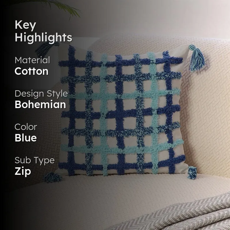 Grid Sea Tufted Cushion Cover media 2