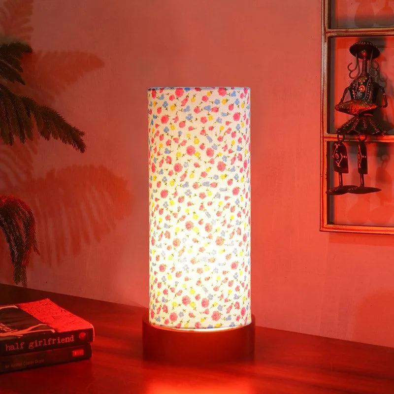 Color Splash Mirza Tower Wooden Table Lamp - Multicolor media 2
