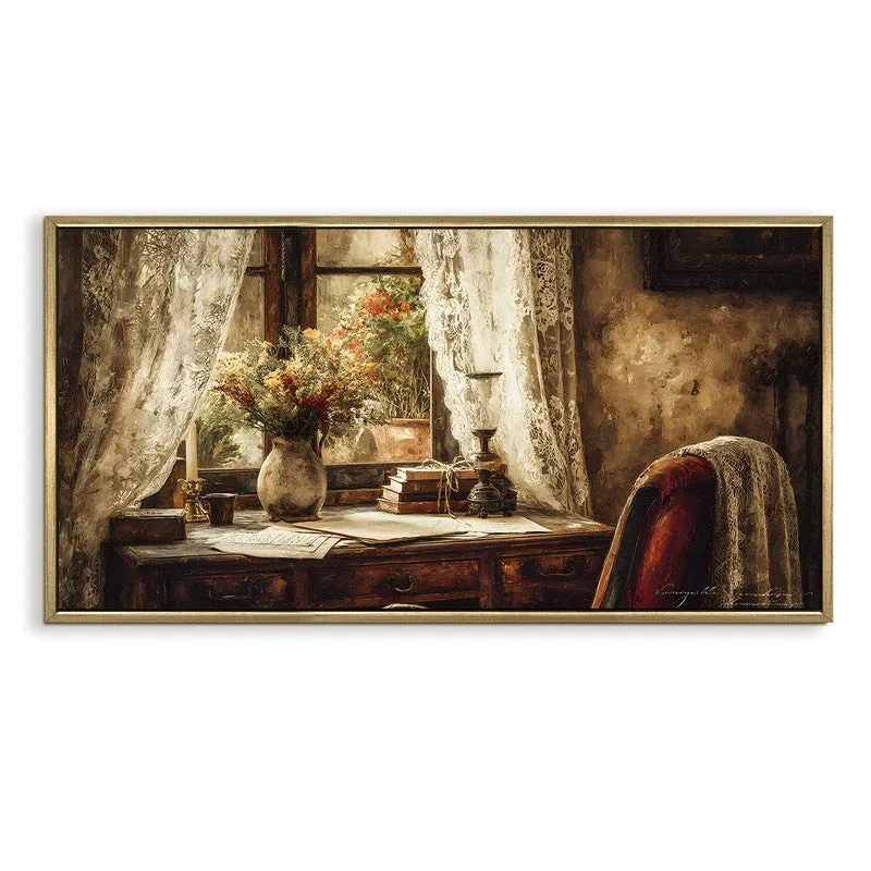 Intimate Candlelit Outlook Vintage Wall Art media 4