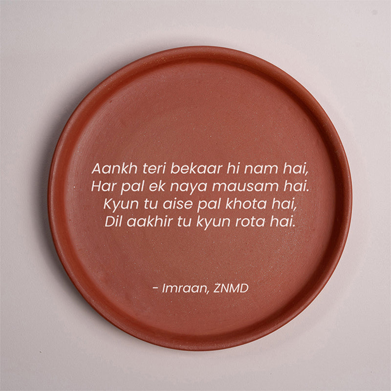 Aankh Teri ZNMD Terracotta Wall Plate media 5