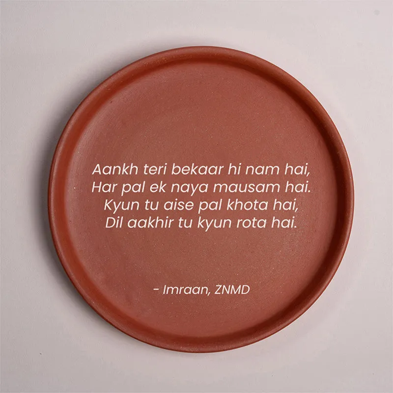 Aankh Teri ZNMD Terracotta Wall Plate media 5