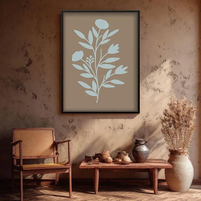 Coastal Flora Canvas Wall Painting With Black Frame media 3