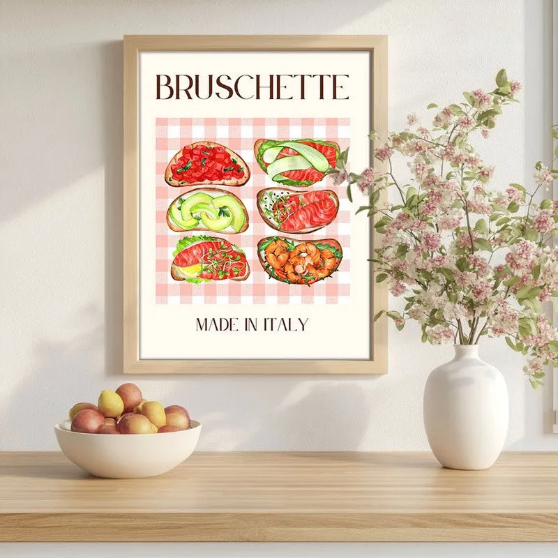 Bruschette Collection Archival Canvas Wall Art - Brown media 1