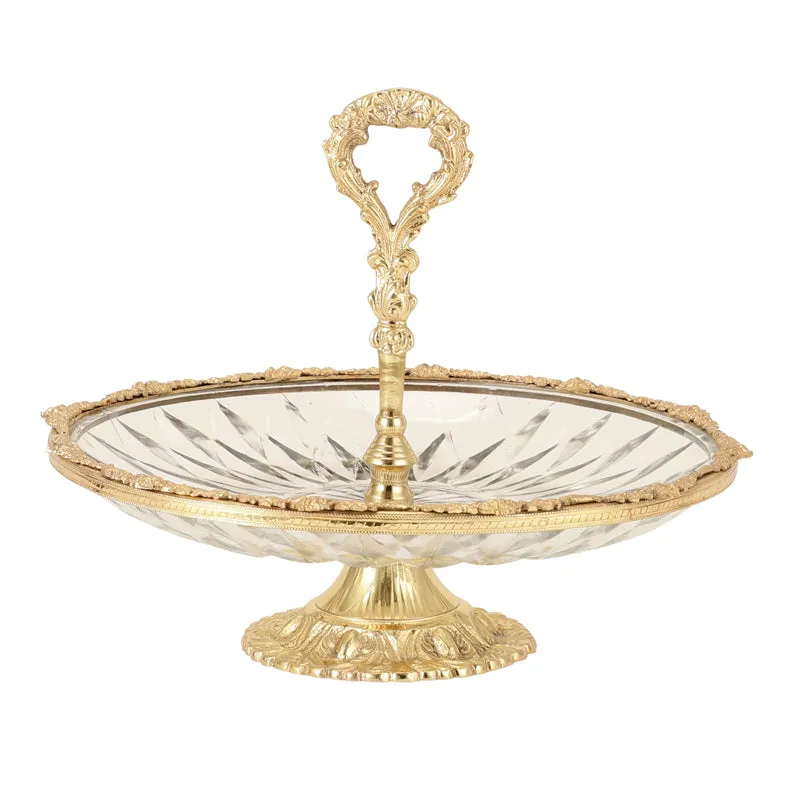 Crystal Charm Cake Stand - Gold media 3
