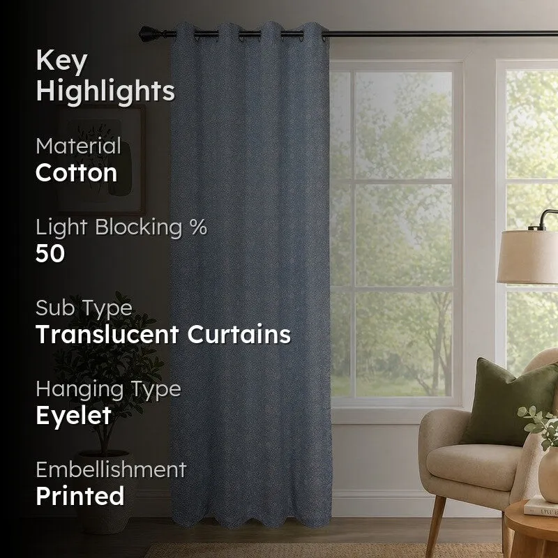 Floral Whisper Cotton Curtain media 2