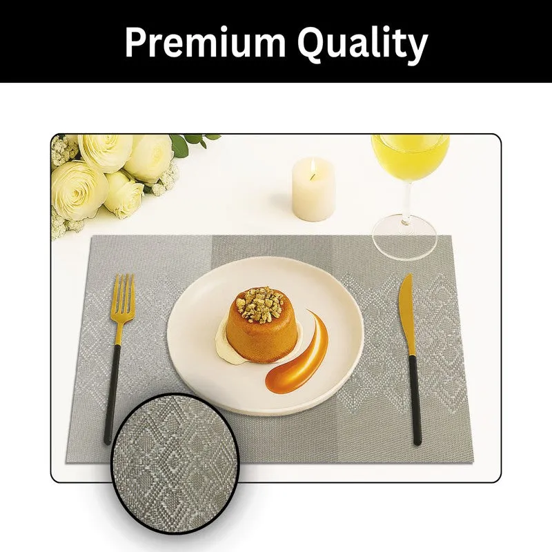 Averin Multicolor Rectangle PVC Table Mats - Set Of Two media 3