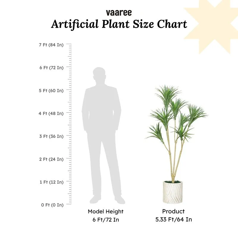 Artificial Red Yucca Plant Without Pot - 5.2 Feet media 7