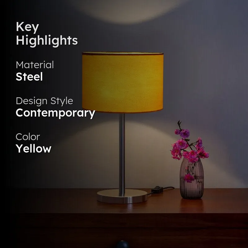 Noctra Nexa Glow Metal Table Lamp - Yellow media 2