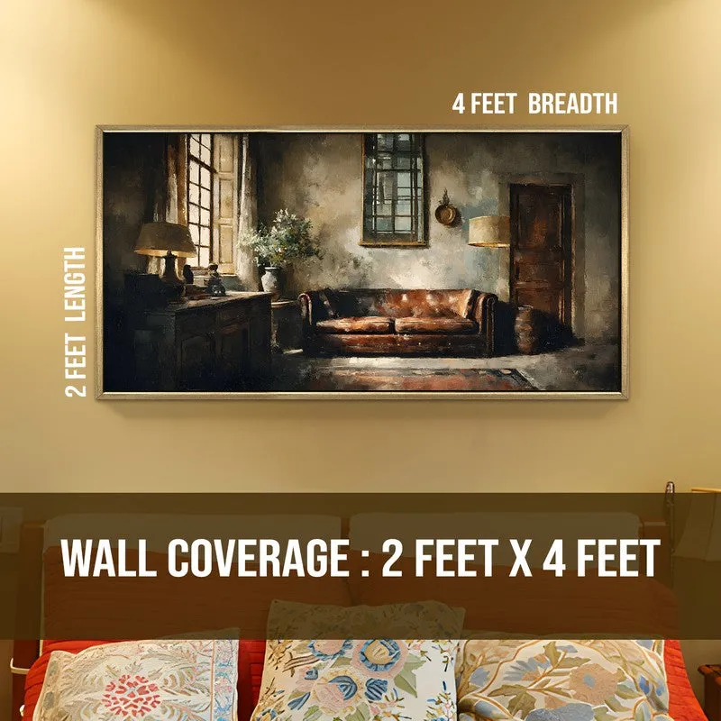 Warm Shadows Canvas Wall Painting With Frame media 8
