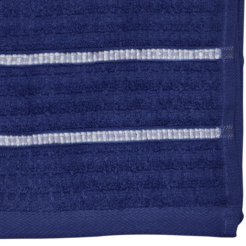 Junia Hand Towel (Navy Blue) - Set Of Two media 6