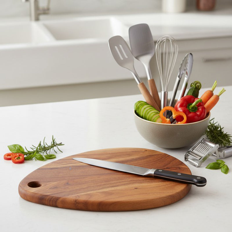Woodcraft Oval Wooden Chopping Board