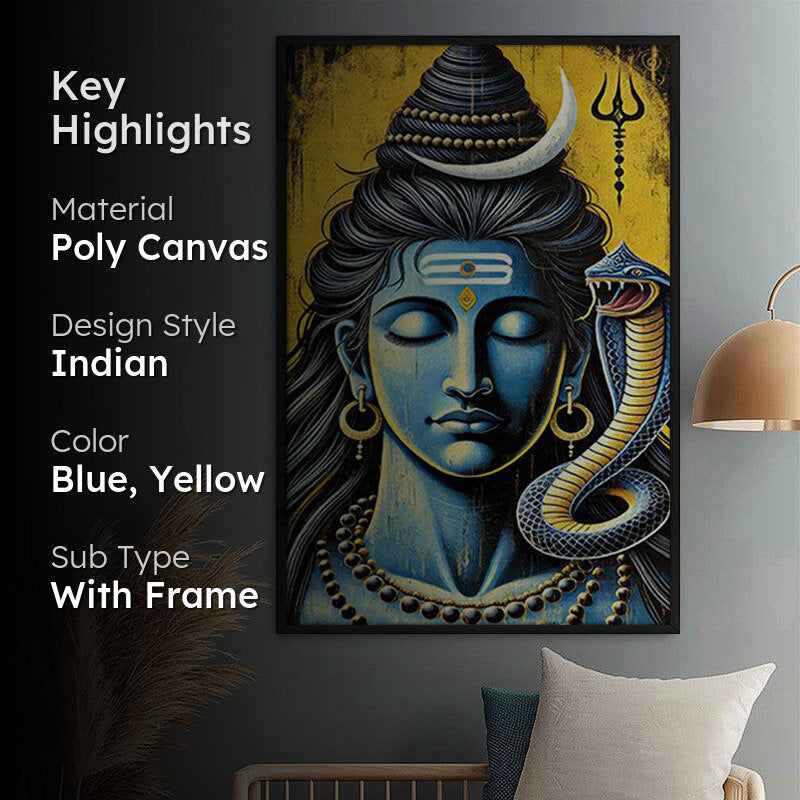 Silent Reverie Wall Painting With Frame media 2
