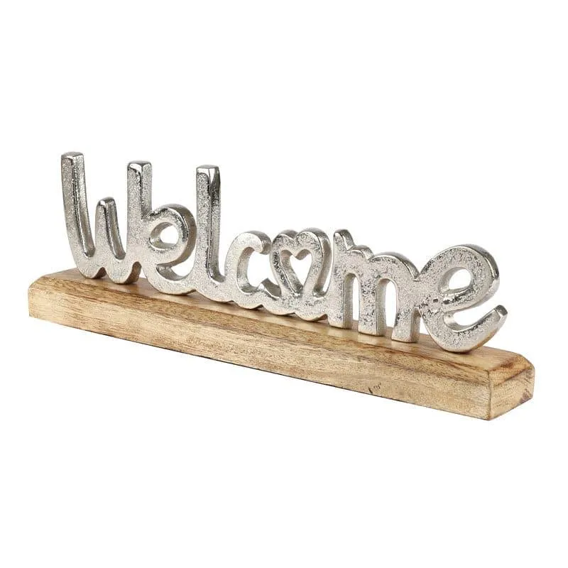 Warm Welcome Typography Showpiece - Silver media 4