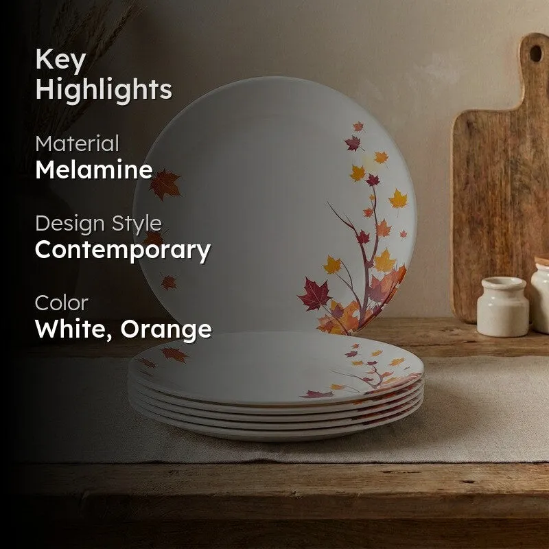 Maple Melamine Quarter Plates - Set of Six media 2