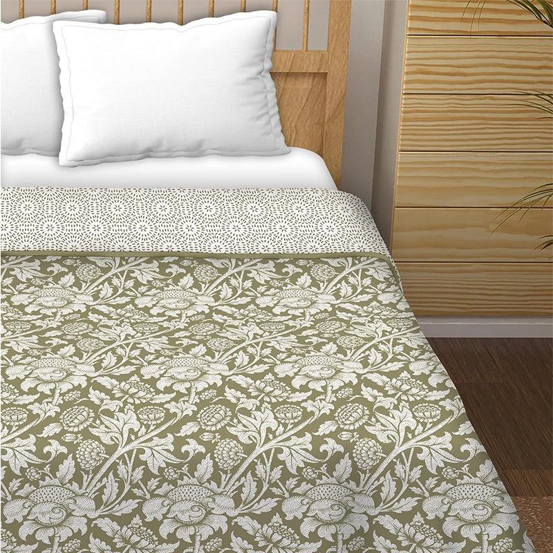 Topini Reversible Cotton Dohar (Olive Green)  - 180 GSM media 5