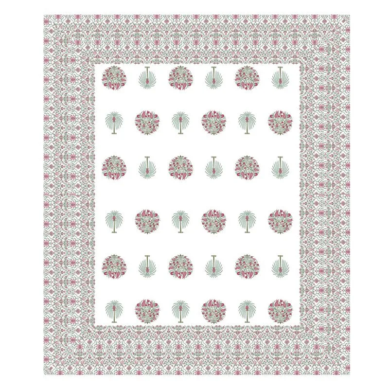 Royal Weave Cotton Bedsheet (Pink,White) - 120 TC media 4