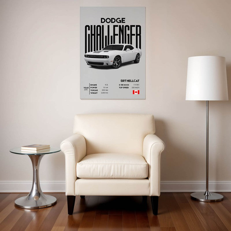 Dodge Challenger Spirit Wall Poster