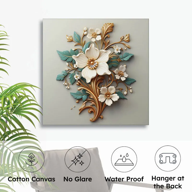 Bloom Azure Wall Painting media 4