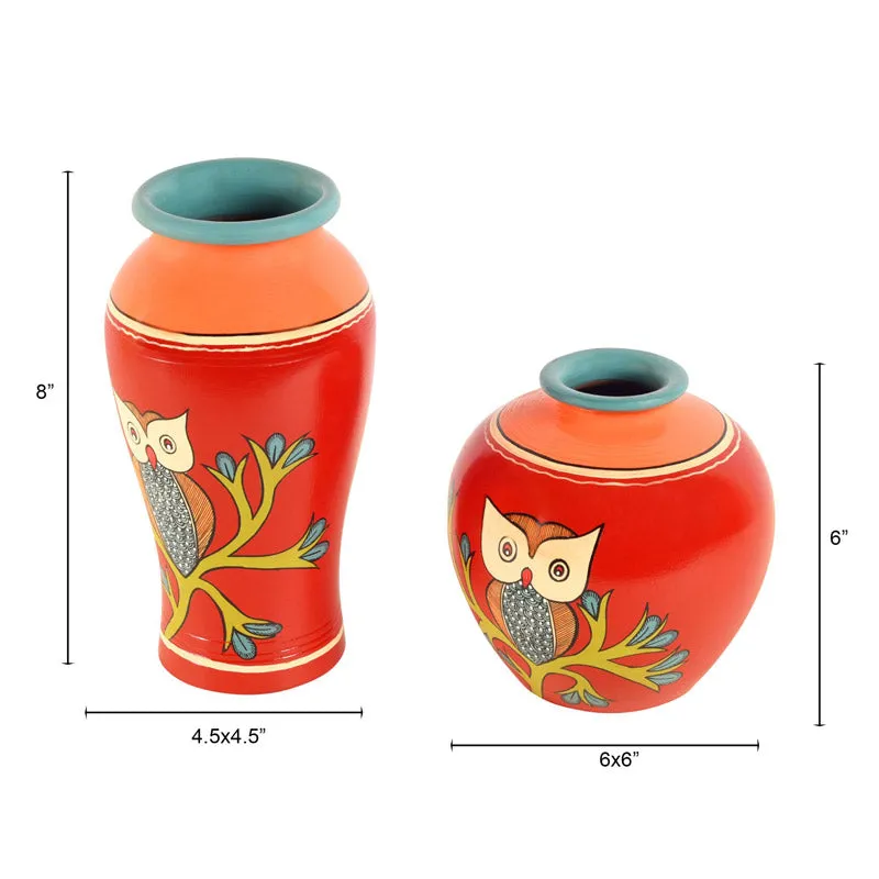 Indradutt Terracotta Vase - Two Piece Set media 6