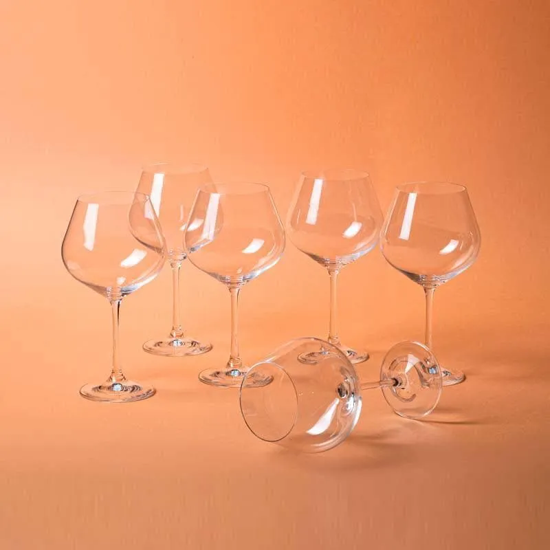 Sommelier Bohemia Crystal Red Wine Glasses (570ml) - Set Of Six media 3