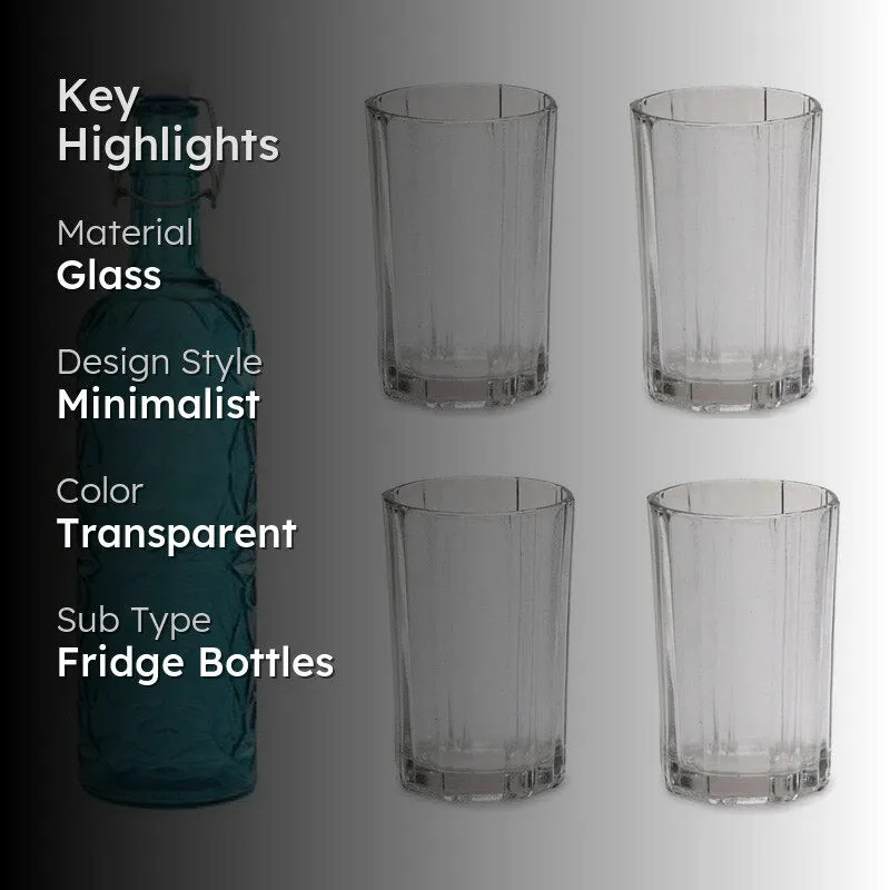 Alaric 1000 mL Water Bottle With 200 mL Glasses - Five Piece Set media 2