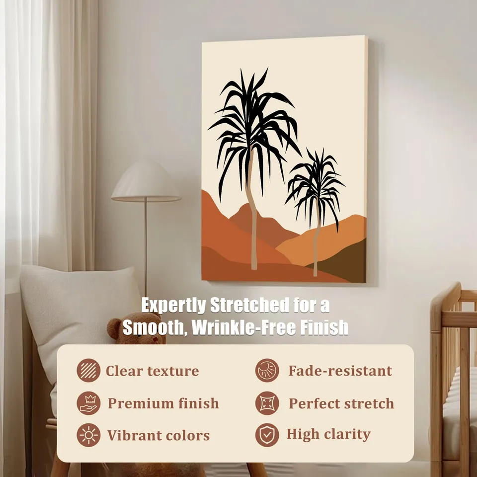 Ethereal Sand Cotton Canvas Wall Painting media 5