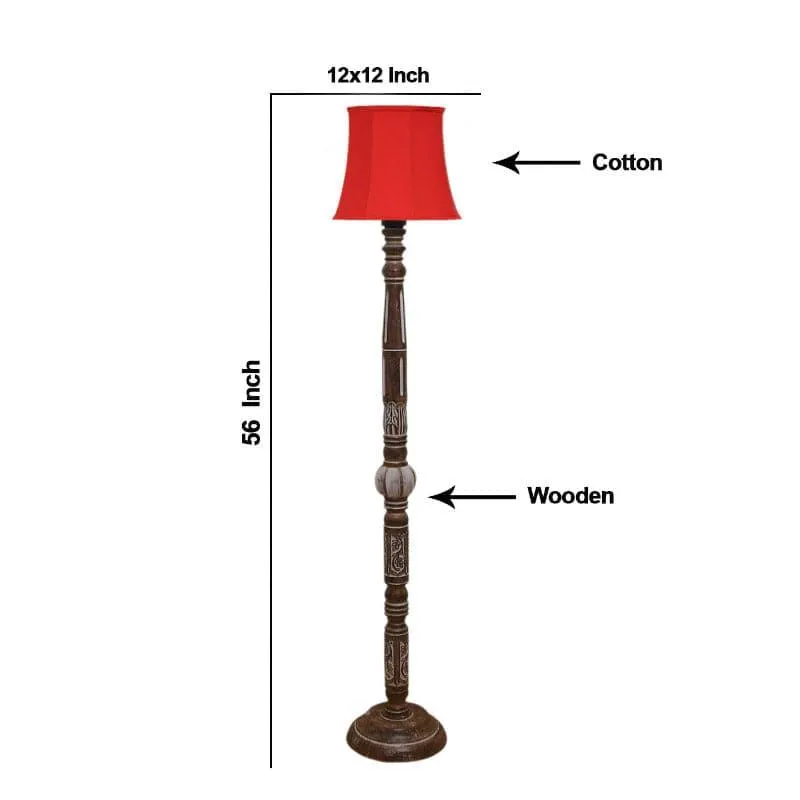 Colton Cone Floor Lamp - Red media 5